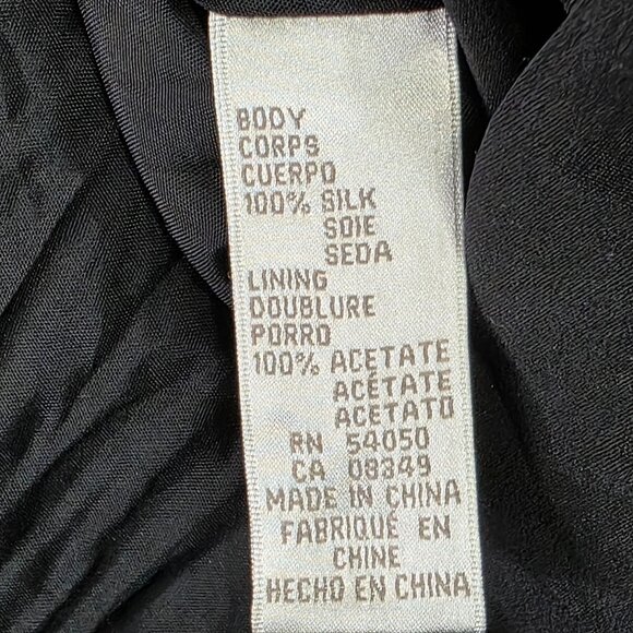 Womens Jones New York Black 100% Silk Blazer Jacket Button Up & Pockets Size 10 - Picture 3 of 7